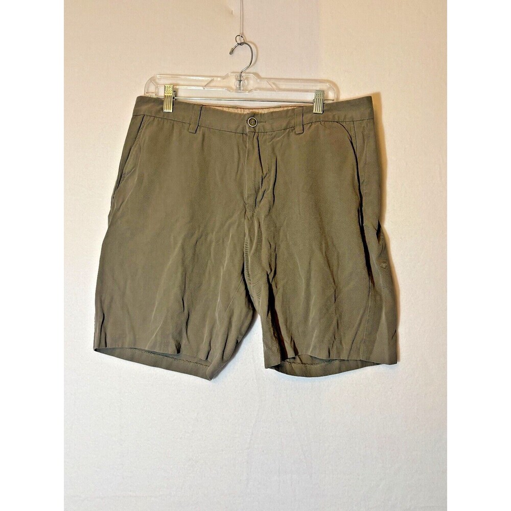 Tommy Bahama Men's‎ Green Silk Shorts Size 35